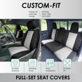 thumbnail image 2 of FH Group Neoprene Waterproof Custom Fit Car Seat Covers for 2022-2024 Dodge RAM 1500 Full Set Gray, 2 of 5