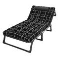 thumbnail image 2 of TidBay Camping Cot, Adjustable 4-Position Adults Reclining Folding Chaise with Pillow, Outdoor Lounge Chair Sleeping Cot Bed, Perfect for Office, Pool, Beach, Patio, 2 of 7
