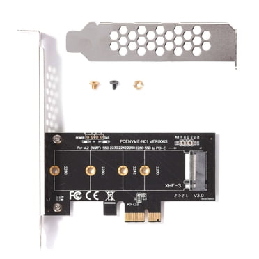 Carte Adaptateur de Transmission de Données Haute Vitesse pour Samsung et Intel M.2 NVME SSD, Prend en Charge l'Interface PCI-E 3.0 1X