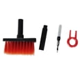 thumbnail image 2 of 4x Keyboard Cleaning Brush Corner remover cleaning Gap Tools Cleaner for Keyboard Gamers PC Black Red, 2 of 8