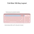 thumbnail image 4 of XIAOMI MIIIW K02 Clavier Bluetooth Sans Fil à Double Mode, Clavier Universel avec Capuchons de Touches Ronds à 102 Touches, Interrupteur à Ciseaux, Support Intégré, Conception Ergonomique pour Windows, Mac, iOS, Android, 4 of 7