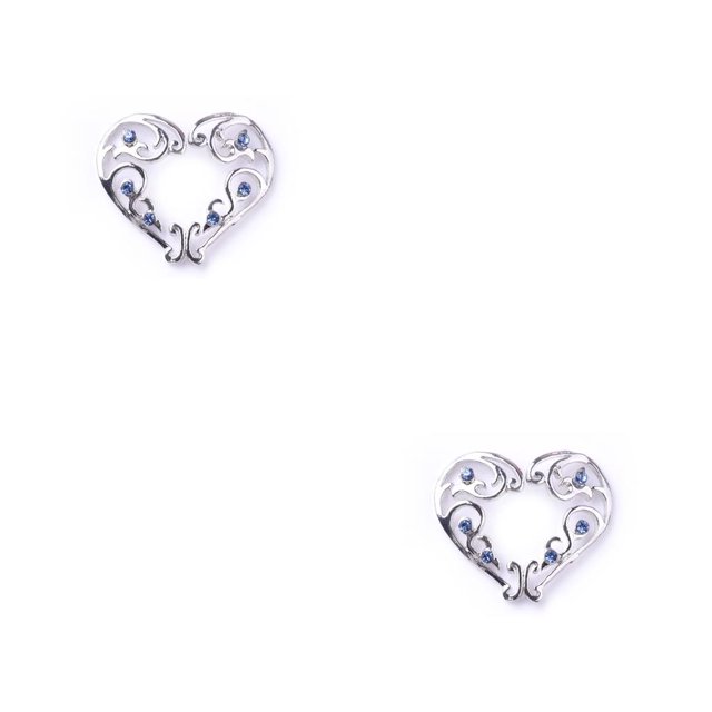Wweixi Nipples Rings Fashionable Body Ornament Comfortable Convenient Piercing Durable Pedant Jewelries for Dressing Heart Blue Diamond 2Set