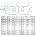 thumbnail image 2 of 316Stainless Steel Swivel Swing Swivel Ring Swivel Hook For Boats Camping, 2 of 6