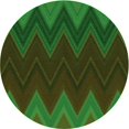thumbnail image 1 of Ahgly Tapis Rond Lavable en Machine Intérieur Transitionnel Vert Forêt Foncé, 4 Pieds Rond, 1 of 7