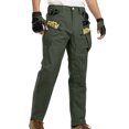 thumbnail image 2 of NTACZA Cargo Men Pants Green Hiking Waterproof Work Pants Zipper Outdoors Ripstop Men Trousers 2X, 2 of 2