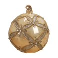 thumbnail image 1 of MesaSe Christmas Tree Pendant Mall Window Scene Decoration Yellow Grid Sequin Glass Ball, 1 of 12