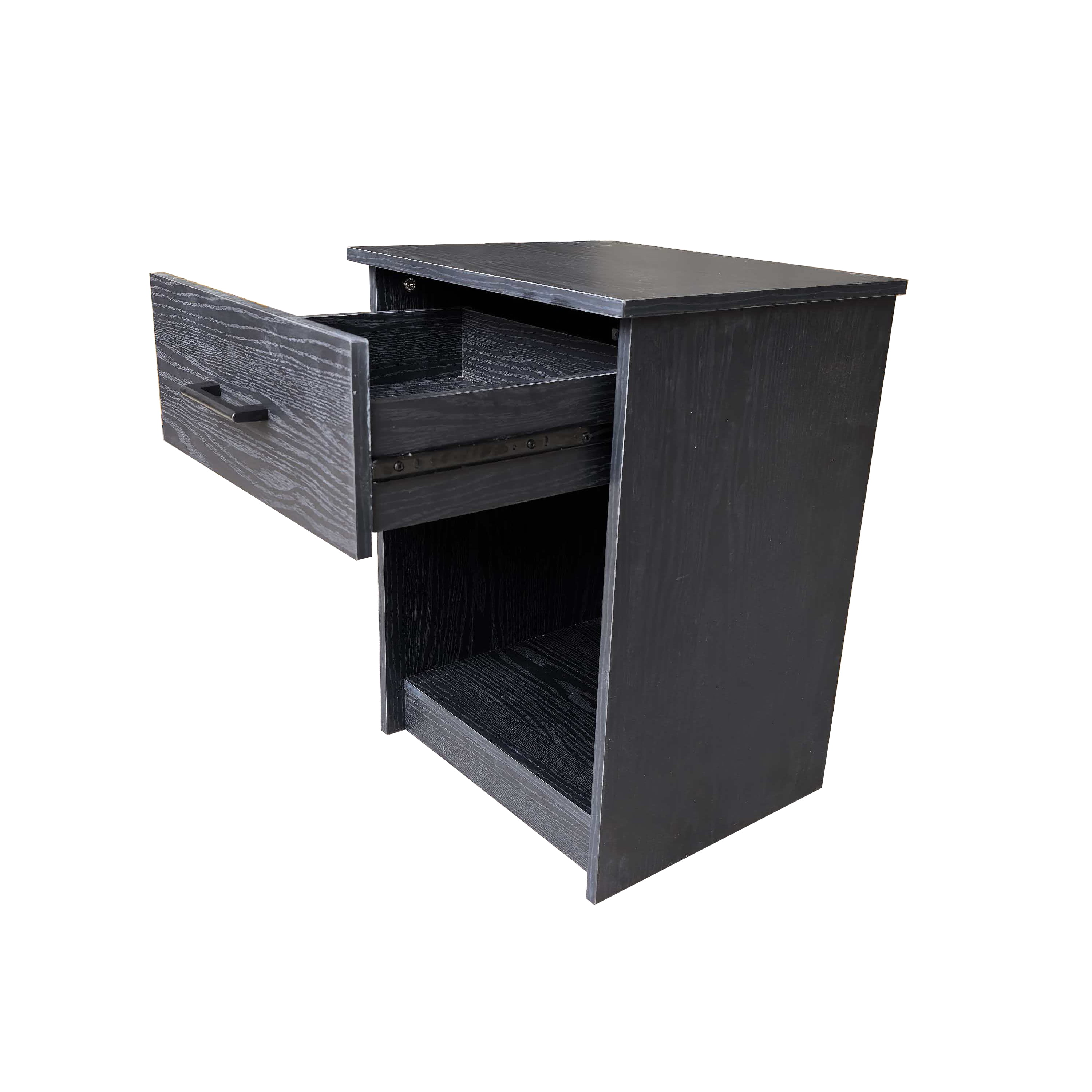 Mainstays Single Drawer Nightstand, Dark Oak