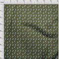 thumbnail image 4 of oneOone Cotton Silk Olive Green Fabric Florals Craft Projects Decor Fabric Printed By The Yard 42 Inch Wide, 4 of 4