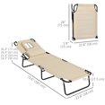 thumbnail image 3 of Outsunny 2PCS Adjustable Outdoor Lounge Chair, Garden Folding Chaise Lounge, 3 of 10
