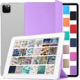 thumbnail image 1 of DuraSafe Cases iPad PRO 11 2020 2021 2022 [ PRO 11 Inch 2 3 4 Generation ] Trifold PC Lightweight Smart PU Leather Protective Hard Back Cover - Purple, 1 of 7