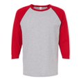 thumbnail image 1 of M&O 5540 Raglan Three-Quarter Sleeve Baseball T-Shirt, 1 of 2