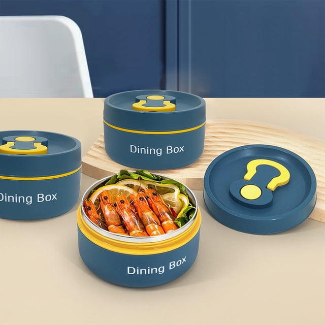 TopLLC Stainless Steel Insulated Lunch Box Japanese Style Lunch Box Portable Office Worker Student Lunch Box With Lid Portable Plastic lunch boxes