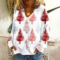 thumbnail image 2 of Vestes Funicet pour Femmes, Cardigan pour Femmes, Cardigan Décontracté pour Femmes à Boutons Imprimé de Noël Veste Mode Haut, Hauts pour Femmes Décontractés d'Été, Hauts de Noël pour Femmes, 2 of 5