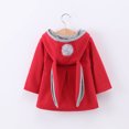 thumbnail image 4 of Coats for Girls Girls' Hooded Jacket Spring And Winter New Style Small And Medium-sized Children's Cute Rabbit Ears Trendy Style Baby Girl Gifts on Clearance, 4 of 6