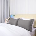thumbnail image 2 of Unique Bargains Soft 1800 Microfiber Oxford Pillowcases 2pcs, 2 of 8