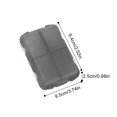 thumbnail image 3 of Pack of 1 Tablet Box, 7 Days 10 Compartments, with Labels and Portable Mini Medicine Cutter, Travel Pill Box, Mini Pill Box, 3 of 8
