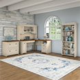 thumbnail image 2 of Fairview L Shaped Desk 4 Pc Set with Storage in Antique White - Engineered Wood, 2 of 7