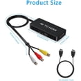 thumbnail image 2 of DIGITNOW RCA to HDMI Converter, Analog Composite to HDMI Adapter, Compatible with PS One, PS2, PS3, Nintendo 64, STB, VHS, VCR, Blue-Ray DVD Players Projector, Support PAL/NTSC with USB Charge Cable, 2 of 7