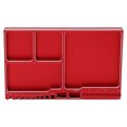 thumbnail image 3 of Magnetic Screw Tray, Large Space Portable Size RC Repair Screw Tray Aluminium Alloy  For DIY Red, 3 of 8