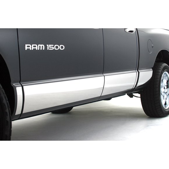 Innovative Creations . Rocker Panel Molding T2408-304M 8 Pieces; Polished; Stainless Steel; 5 Inch Width