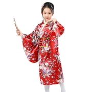 Girls Sleepwear & Robes, Girls Japanese Traditional Inspired Kimono Robe, Yukata Style Anime Cosplay Robe