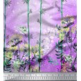 thumbnail image 3 of oneOone Polyester Lycra Fabric Leaves & Flower Panel Print Fabric BTY 56 Inch Wide, 3 of 3