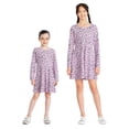 thumbnail image 3 of George Girls' Long-Sleeve Skater Dress, 3 of 5