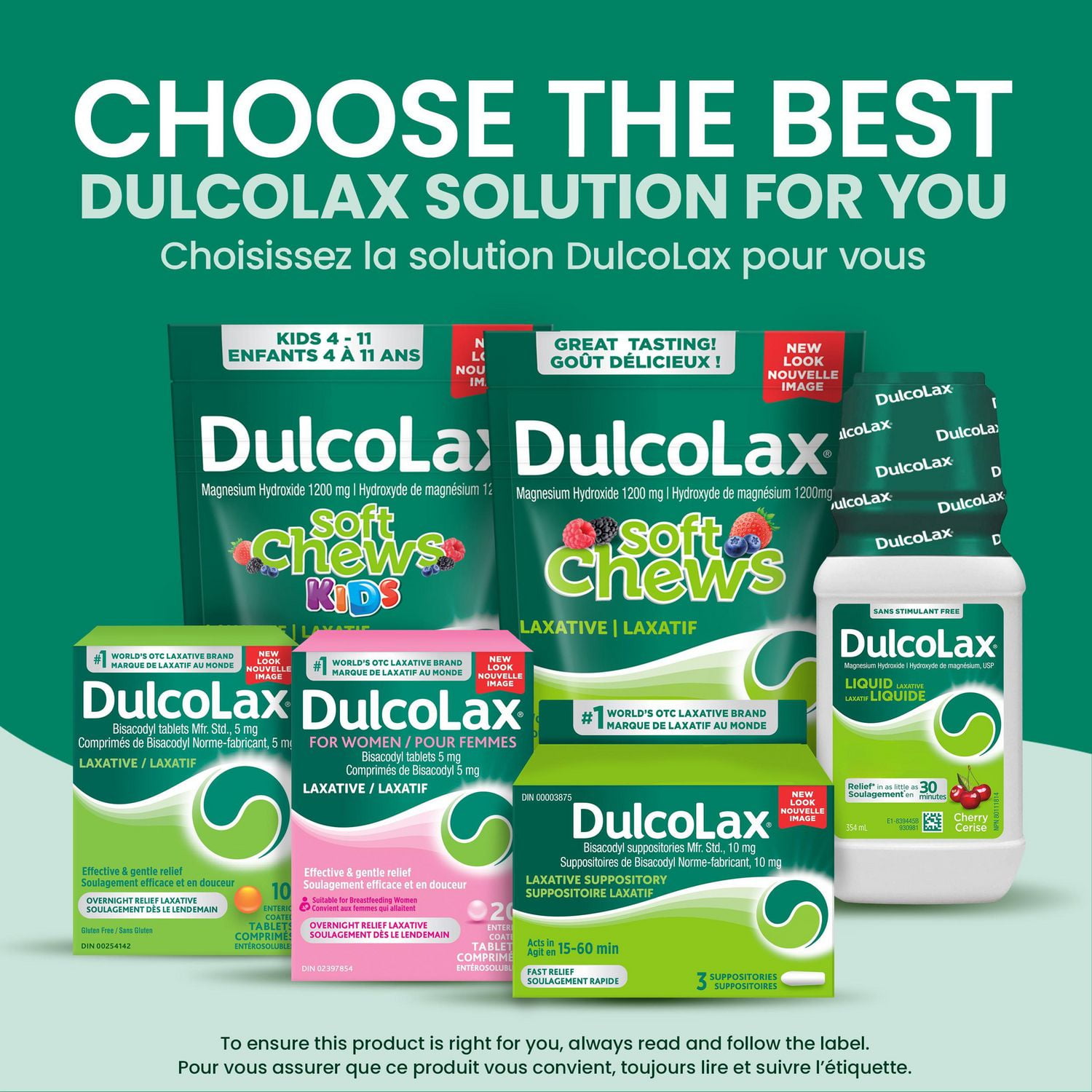 DulcoLax Soft Chews, laxatif pour un soulagement en douceur de la constipation occasionnelle, pour les adultes et enfants de 12 ans et plus, végétalien, sans stimulant, sans gluten, baies mélangées, 3