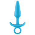 thumbnail image 2 of Firefly Prince Glow in the Dark Silicone Anal Plug, Small, Blue, 2 of 3
