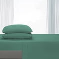 thumbnail image 3 of Comfy Bamboo World 9900 Series Draps Brodés Ensemble de Draps, Très Grand Lit, Sarcelle, 3 of 5
