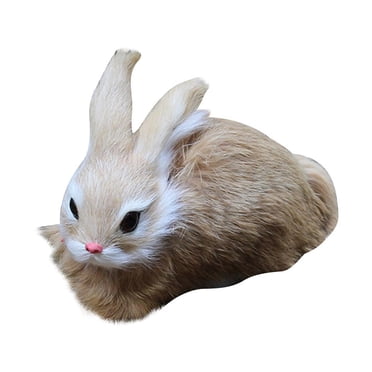 Rabbit Toys for Bunnies 15Cm Realistic Cute Plush Rabbits Lifelike Animal Simulation Toy Birthday Gift
