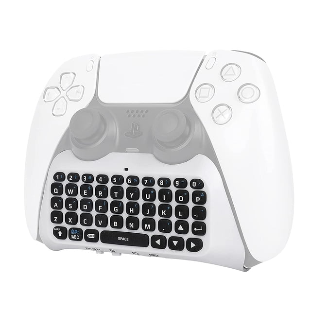XYCCA Controller Keyboard for PS5, Wireless Blue Tooth 3.0 Mini Gamepad Chatpad with Built-in Speaker & 3.5mm Audio Jack for PS 5 Controller, Used to Send Message and Gaming