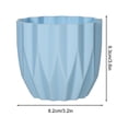 thumbnail image 3 of RuiJiao Clearance Round Planter Pot Vintage-Style White Flower Pots Indoor Textured Cylindrical Succulent Containers, 3 of 6
