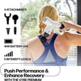 thumbnail image 2 of Vybe Premium Deep Tissue Muscle Massage Gun with 5 Speeds and 4 Attachments, 2 of 9