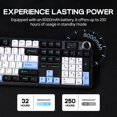 thumbnail image 4 of EPOMAKER X Aula F108 PRO Wireless Gaming Keyboard with Screen, 8000mAh Battery, 104 Hot-Swappable and Programmable Keys and Knob, RGB Backlight, for, 4 of 7