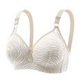 thumbnail image 1 of Clearance Sale 2025 Bra Women Clearance Lace Back Button Shaping Cup Adjustable Shoulder Strap Large Size Underwire Bra, 1 of 2