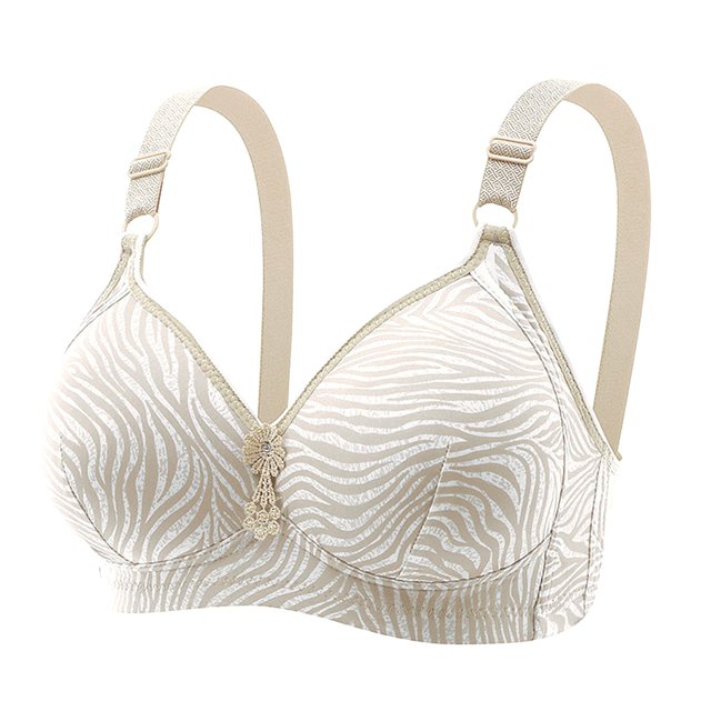 Clearance Sale 2025 Bra Women Clearance Lace Back Button Shaping Cup Adjustable Shoulder Strap Large Size Underwire Bra