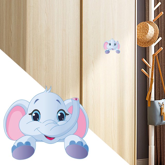 Cartoon Animal Switch Sticker Living 5 4 3 2 5 4 3 Room Bedroom Bathroom Light Switch Cute Decal Wall Decor