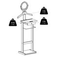 thumbnail image 2 of Winsome Alfred Stand valet en finition espresso, 92155, 2 of 5