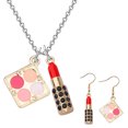 thumbnail image 1 of Boucles d'Oreilles 1Set Lady Collier Élégant Cosmétiques Forme Bijoux Accessoires de Costume, 1 of 8
