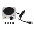 thumbnail image 2 of Plaque Chauffante Électrique Double, Cuisinière Électrique 500 W Compacte Portable Plaque Chauffante Électrique Simple pour Table de Cuisson pour Dortoir Bureau, 2 of 8