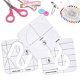 thumbnail image 3 of EGNMCR Acrylic DIY Sewing Patchwork Ruler Special-shaped Hollow Sewing Kit Patchwork Template sewing board, 3 of 6