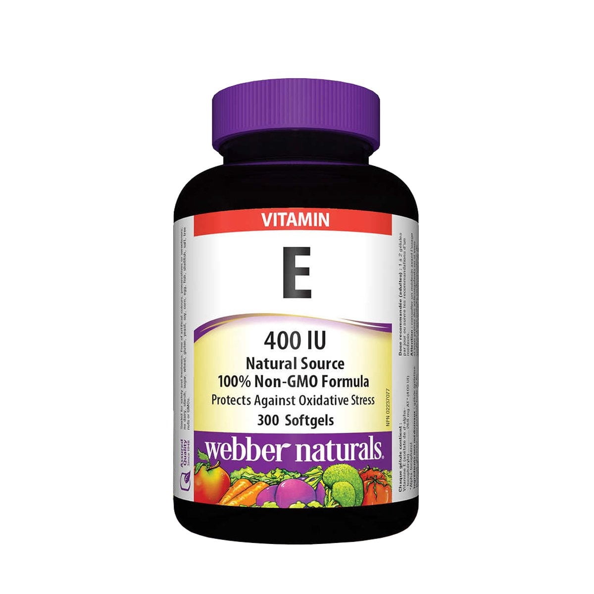 Webber Naturals Vitamin E 400 IU 300 Softgels