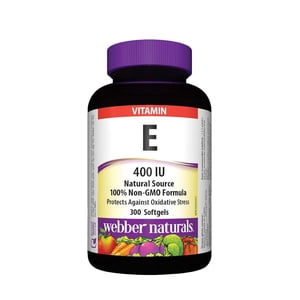 Webber Naturals Vitamin E 400 IU 300 Softgels