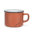 thumbnail image 1 of Abbott Collection AB-27-ENAMEL-CAP-TERRA 2.5 in. Enamel Look Cappuccino Mug, Terracotta, 1 of 1