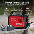 thumbnail image 2 of PowerSmart Portable Gas Powered Generator 3600W, CO Detect USB Output, Low Noise for Camping & Home, 2 of 7