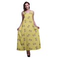 thumbnail image 1 of Bimba Robe Longue en Rayonne Imprimée Papillon pour Femmes Chic Bohème Été Maxi Plage-TG, 1 of 1