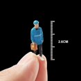 thumbnail image 2 of 1:64 People Figures Mini Deliveryman for models figurine Painted model Scenery Landscape Decoration Layout Style A, 2 of 9