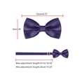 thumbnail image 4 of INSPIRE CHIC Accessoires de Nœud Papillon pour Homme Sangle Ajustable Formel Uni Smoking Pré-Noué Violet Foncé, 4 of 5