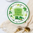 thumbnail image 2 of Green St Patricks Day Themed Decorative Plates Shamrocks Disposable Paper Plates Set Of 16 For Holiday Party Decorations Green Free Size, 2 of 6